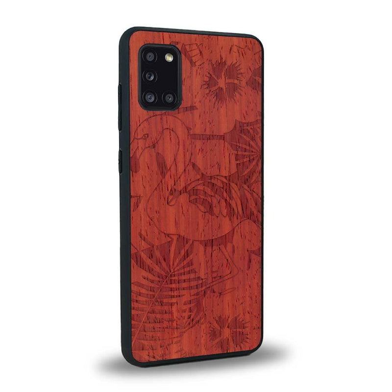 Coque Samsung A31 - Le Flamant Rose - Coque en bois