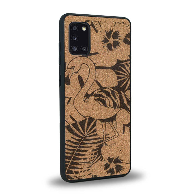 Coque Samsung A31 - Le Flamant Rose - Coque en bois