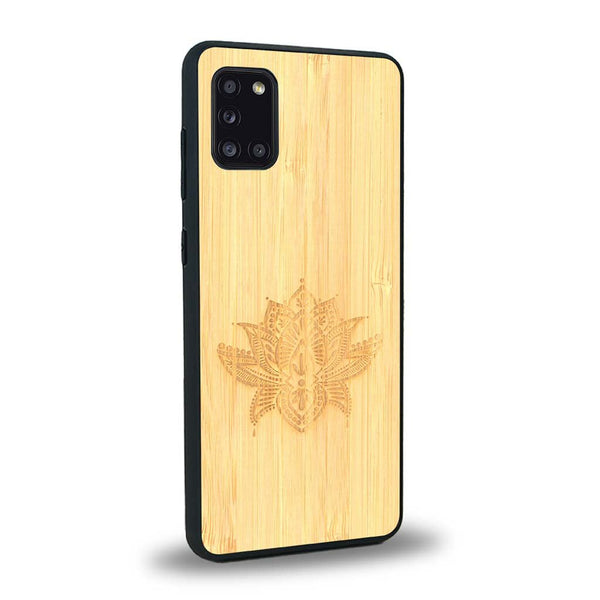 Coque Samsung A31 - Le Lotus - Coque en bois