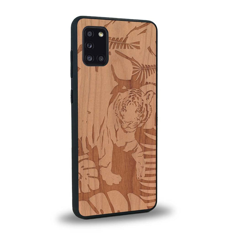 Coque Samsung A31 - Le Tigre - Coque en bois