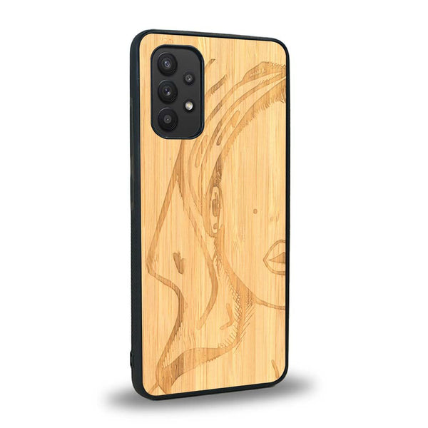 Coque Samsung A32 4G - Au féminin - Coque en bois