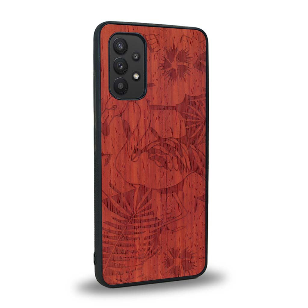 Coque Samsung A32 4G - Le Flamant Rose - Coque en bois