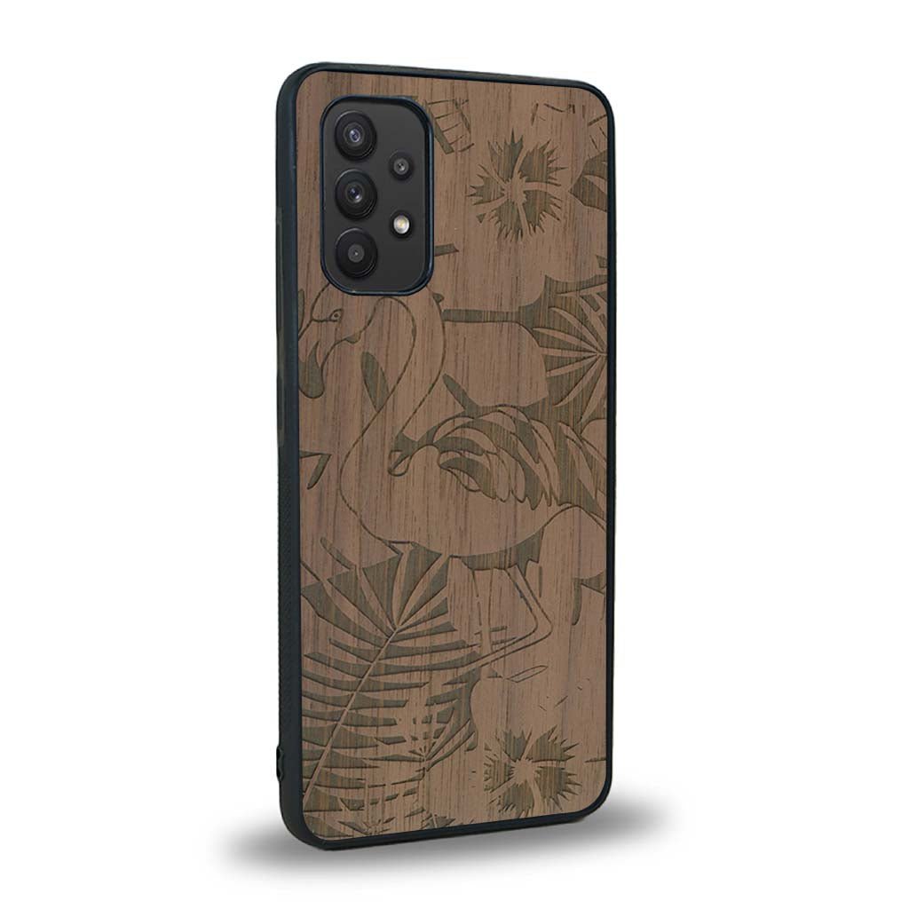 Coque Samsung A32 4G - Le Flamant Rose - Coque en bois