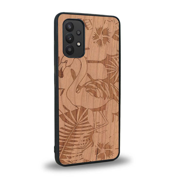 Coque Samsung A32 4G - Le Flamant Rose - Coque en bois