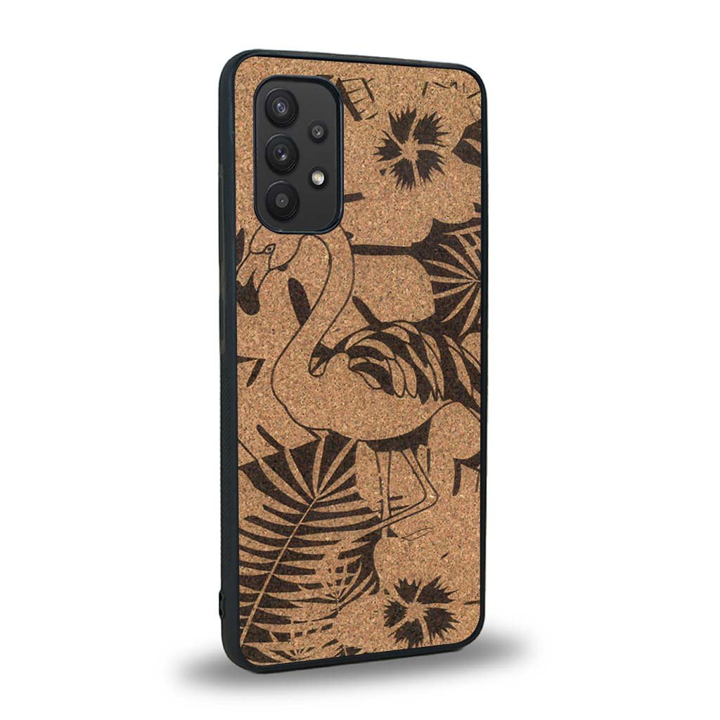 Coque Samsung A32 4G - Le Flamant Rose - Coque en bois