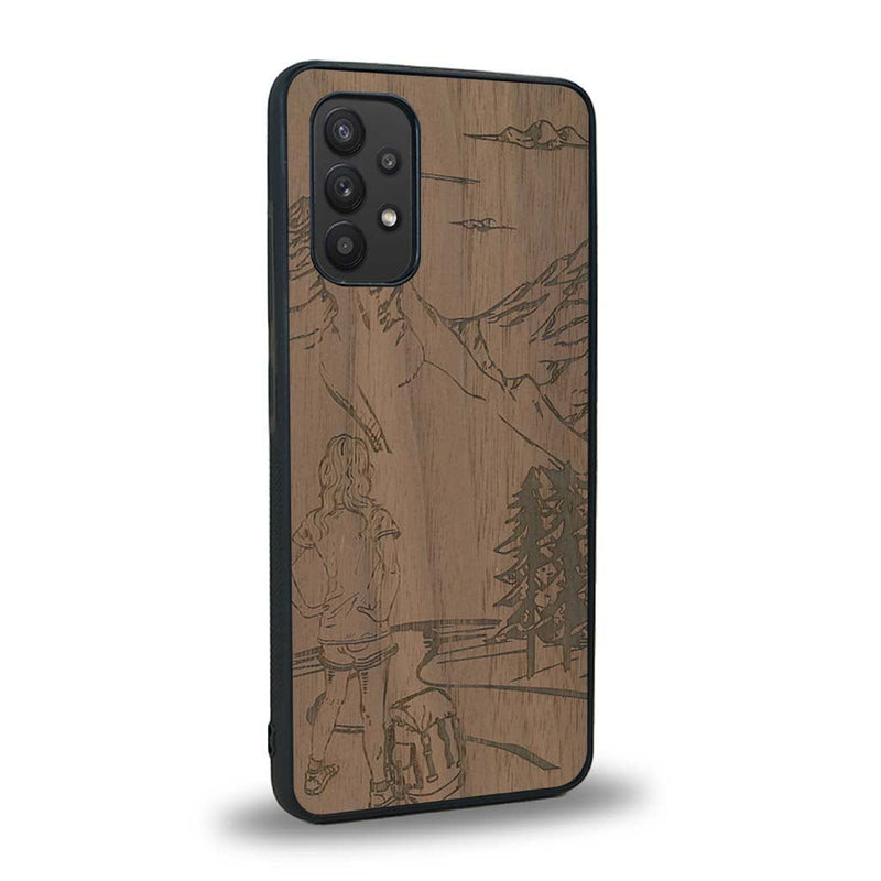 Coque Samsung A32 4G - L'Exploratrice - Coque en bois