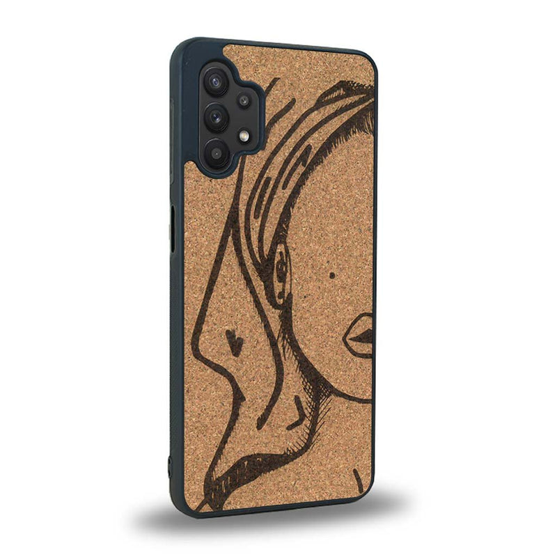 Coque Samsung A32 5G - Au féminin - Coque en bois