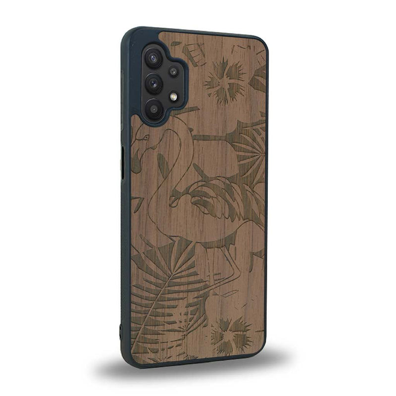 Coque Samsung A32 5G - Le Flamant Rose - Coque en bois