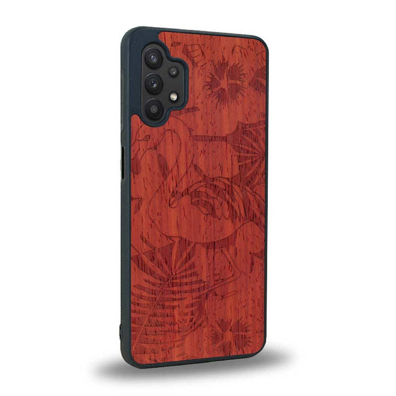 Coque Samsung A32 5G - Le Flamant Rose - Coque en bois