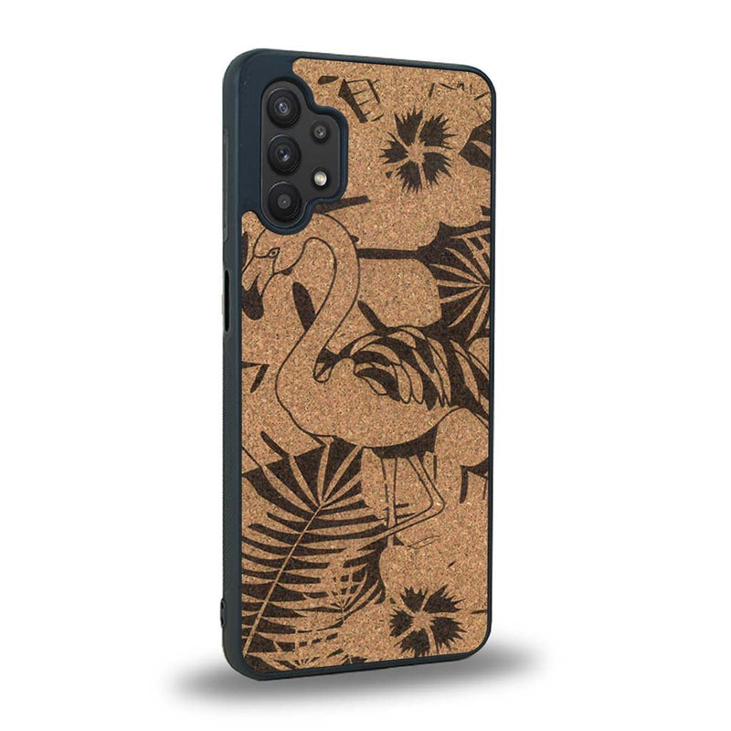 Coque Samsung A32 5G - Le Flamant Rose - Coque en bois