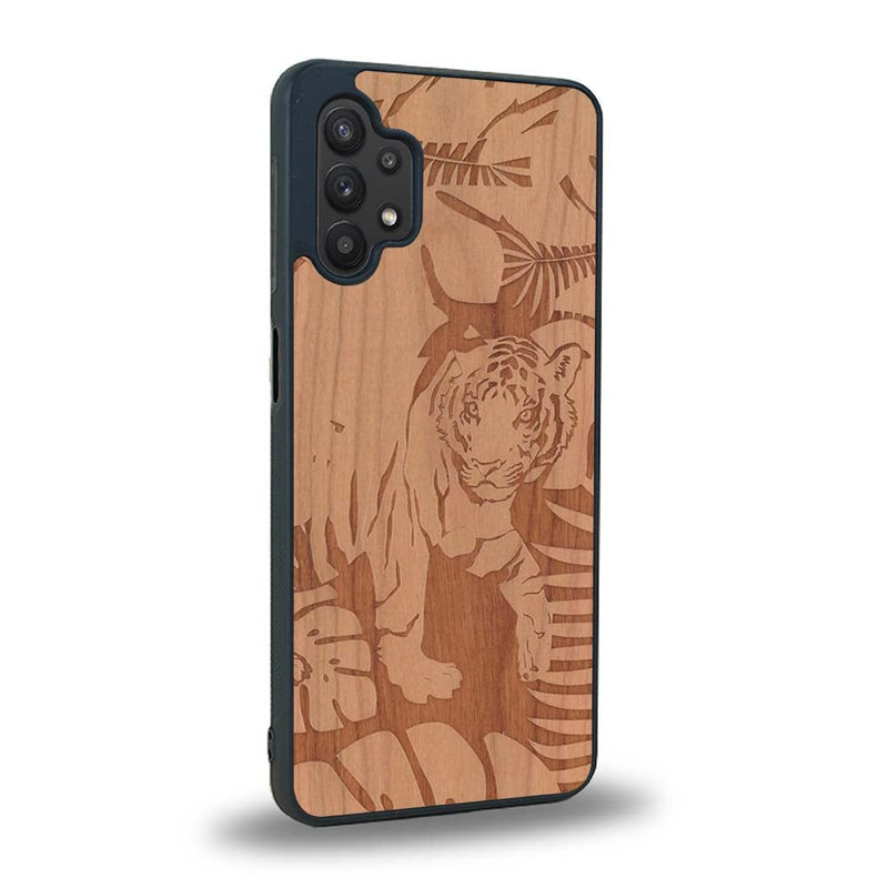 Coque Samsung A32 5G - Le Tigre - Coque en bois