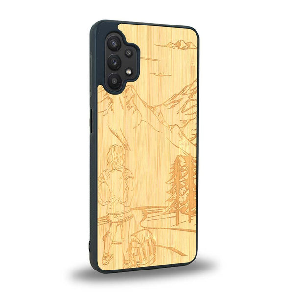 Coque Samsung A32 5G - L'Exploratrice - Coque en bois
