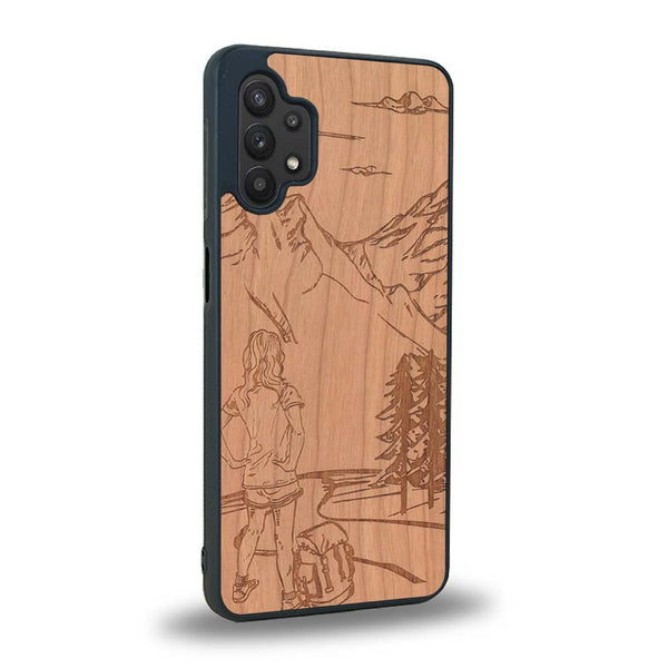 Coque Samsung A32 5G - L'Exploratrice - Coque en bois
