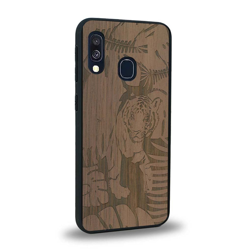 Coque Samsung A40 - Le Tigre - Coque en bois
