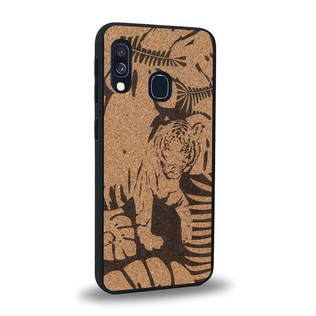 Coque Samsung A40 - Le Tigre - Coque en bois
