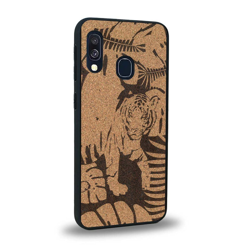 Coque Samsung A40 - Le Tigre - Coque en bois