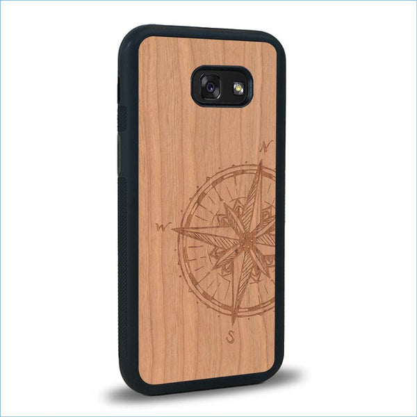 Coque Samsung A5 - La Rose des Vents - Coque en bois