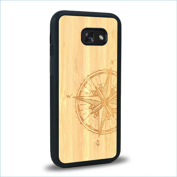 Coque Samsung A5 - La Rose des Vents - Coque en bois