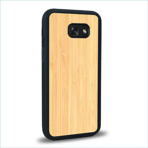 Coque de protection en bois véritable fabriquée en France pour Samsung A5 sans gravure avec un design minimaliste et moderne