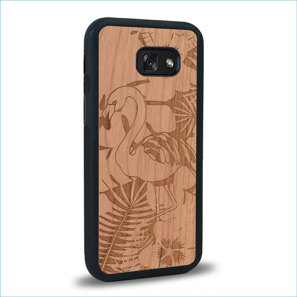Coque Samsung A5 - Le Flamant Rose - Coque en bois