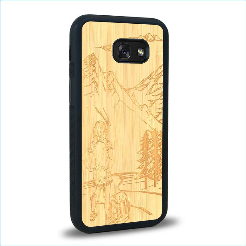 Coque Samsung A5 - L'Exploratrice - Coque en bois