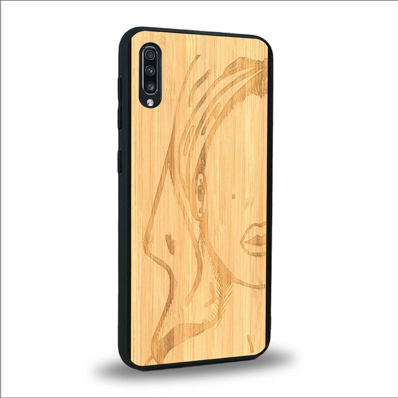 Coque Samsung A50 - Au féminin - Coque en bois