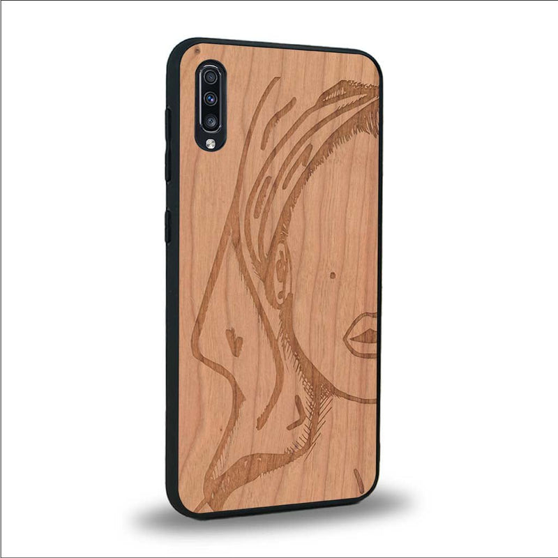 Coque Samsung A50 - Au féminin - Coque en bois