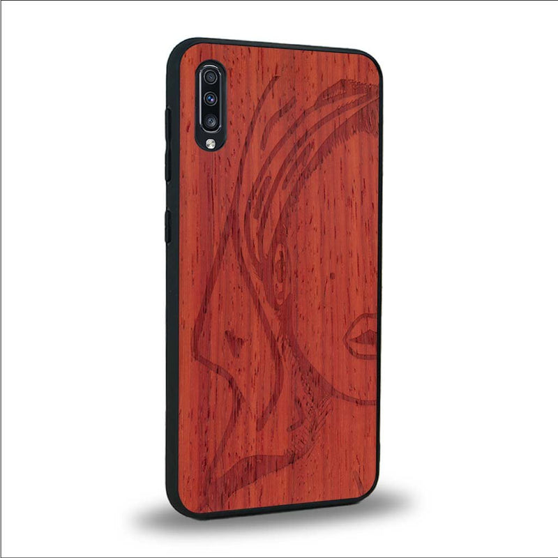 Coque Samsung A50 - Au féminin - Coque en bois