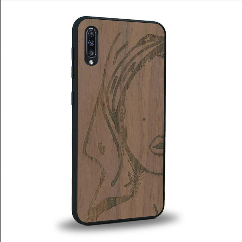 Coque Samsung A50 - Au féminin - Coque en bois