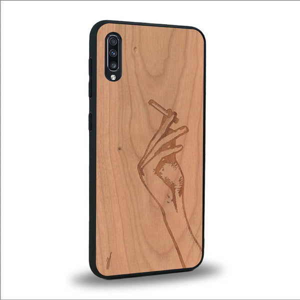 Coque Samsung A50 - La Garçonne - Coque en bois