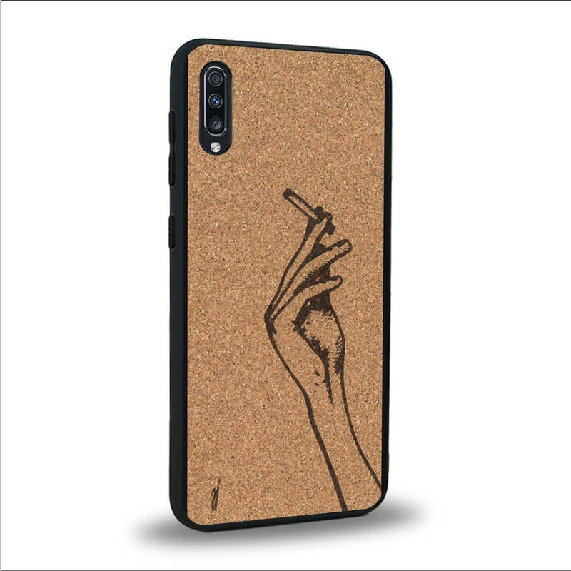 Coque Samsung A50 - La Garçonne - Coque en bois