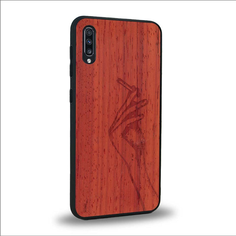 Coque Samsung A50 - La Garçonne - Coque en bois