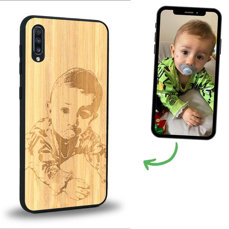 Coque Samsung A50 - La Personnalisable - Coque en bois