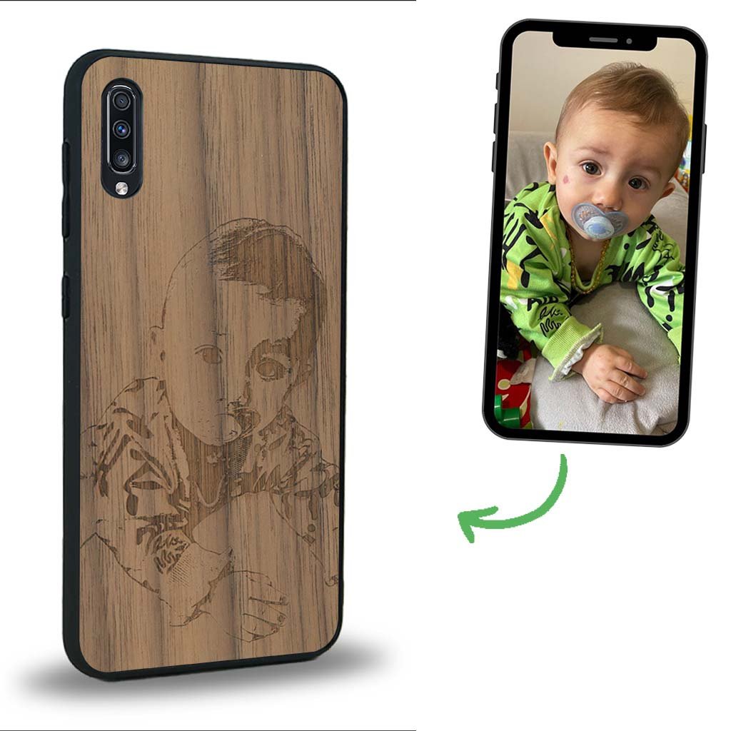 Coque Samsung A50 - La Personnalisable - Coque en bois