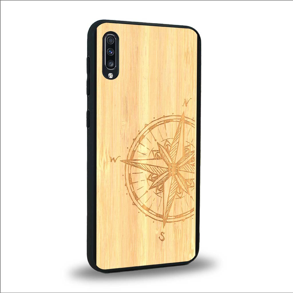 Coque Samsung A50 - La Rose des Vents - Coque en bois