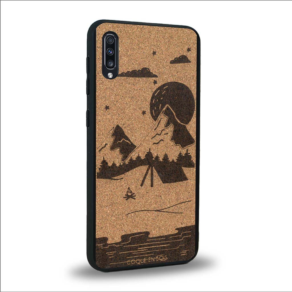 Coque Samsung A50 - Le Campsite - Coque en bois