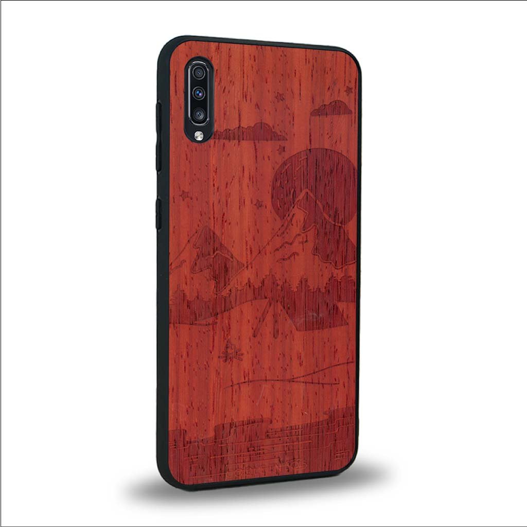 Coque Samsung A50 - Le Campsite - Coque en bois
