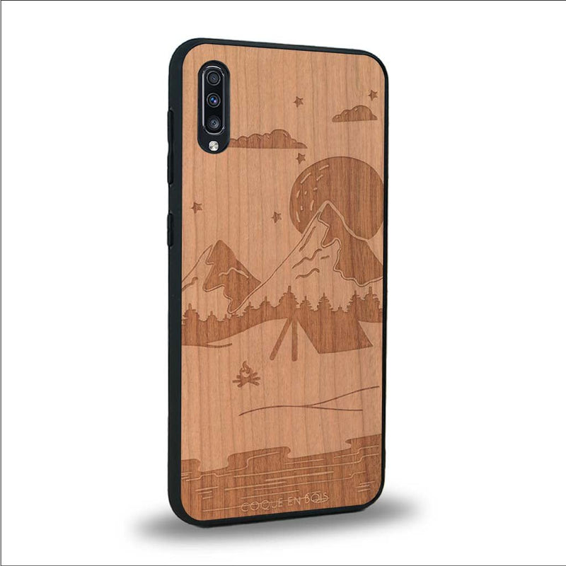 Coque Samsung A50 - Le Campsite - Coque en bois