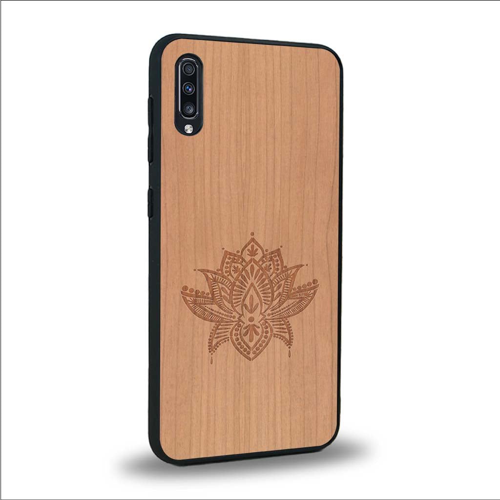 Coque Samsung A50 - Le Lotus - Coque en bois