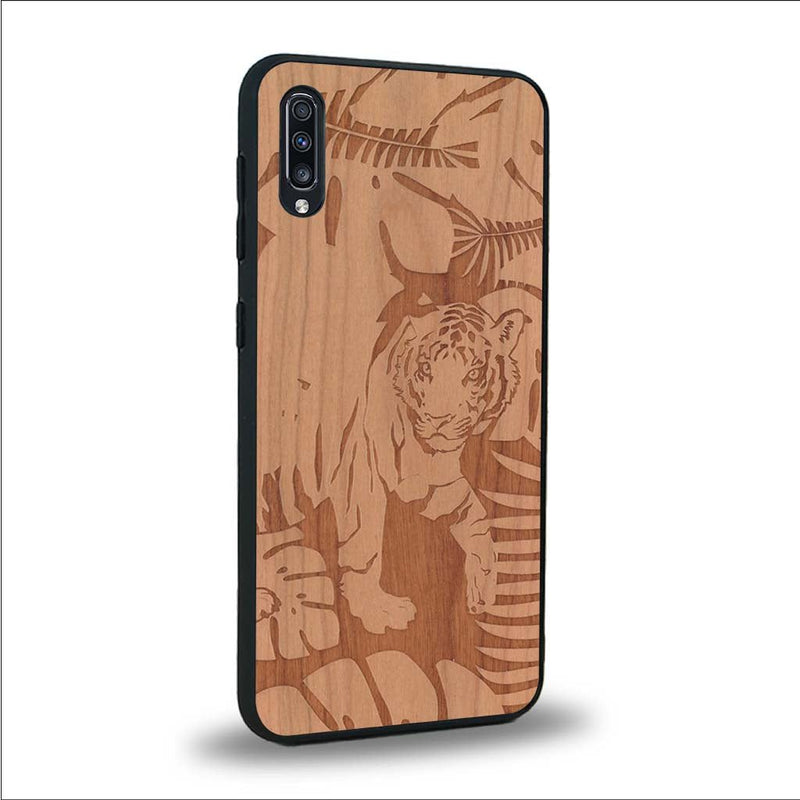 Coque Samsung A50 - Le Tigre - Coque en bois