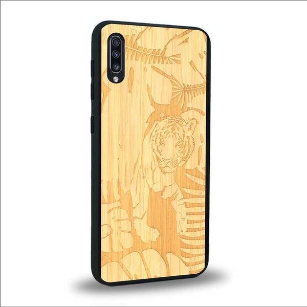 Coque Samsung A50 - Le Tigre - Coque en bois