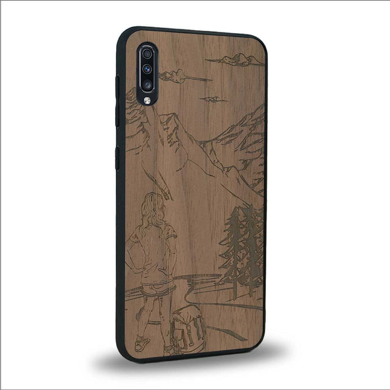 Coque Samsung A50 - L'Exploratrice - Coque en bois