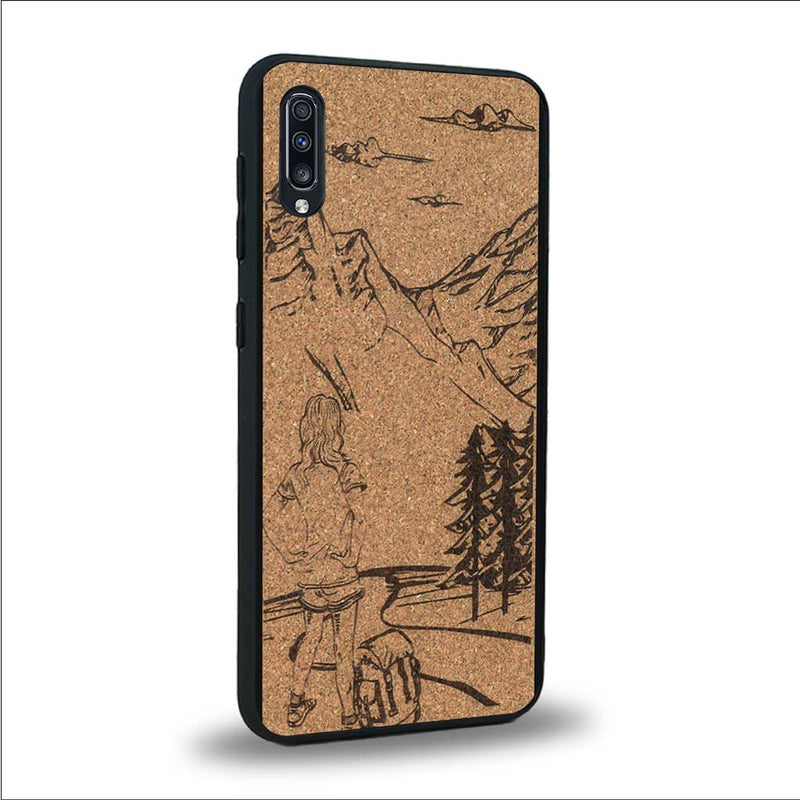 Coque Samsung A50 - L'Exploratrice - Coque en bois