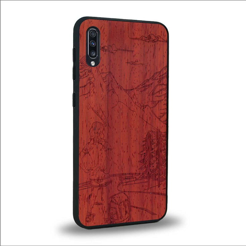 Coque Samsung A50 - L'Exploratrice - Coque en bois