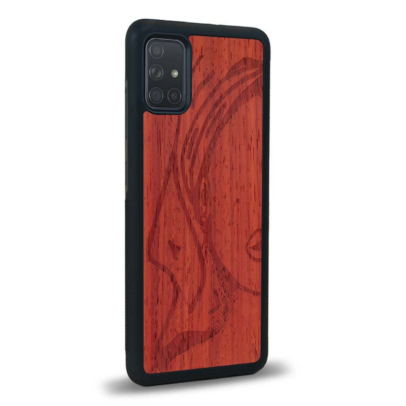 Coque Samsung A51 - Au féminin - Coque en bois