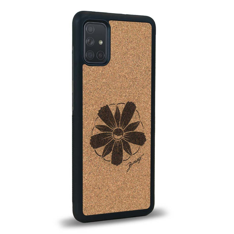 Coque Samsung A51 - La Fleur des Montagnes - Coque en bois