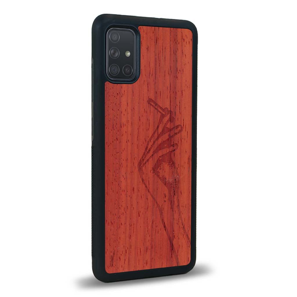 Coque Samsung A51 - La Garçonne - Coque en bois