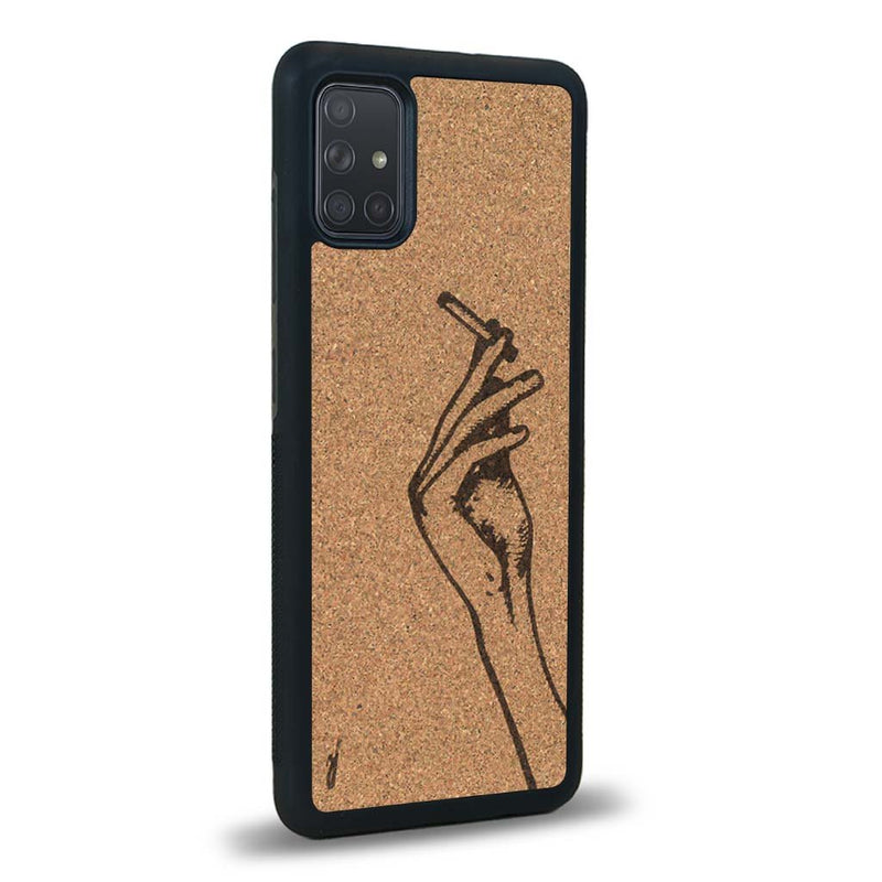 Coque Samsung A51 - La Garçonne - Coque en bois