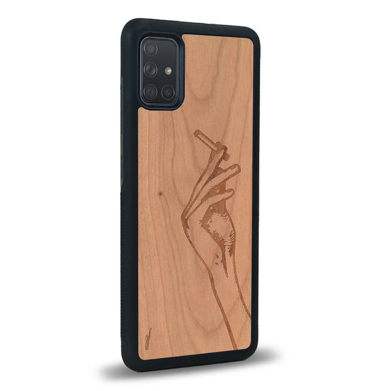 Coque Samsung A51 - La Garçonne - Coque en bois