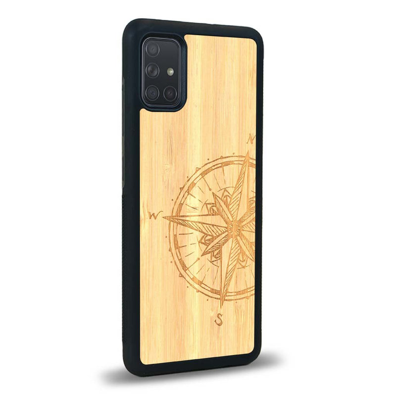 Coque Samsung A51 - La Rose des Vents - Coque en bois